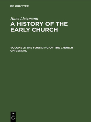 cover image of The Founding of the Church Universal